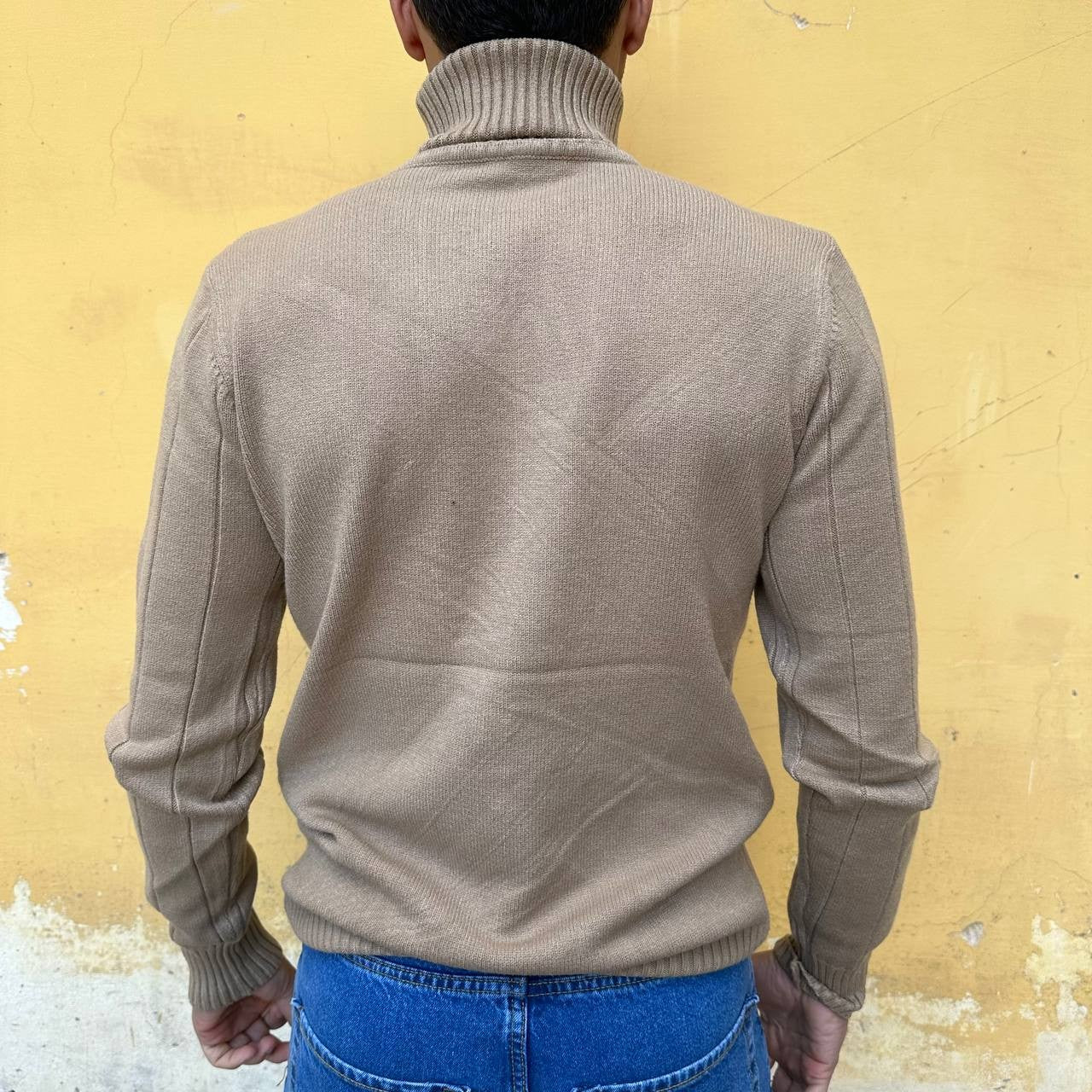 Dolcevita trecciato beige