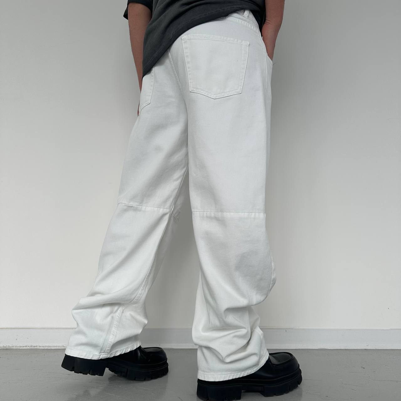 Jeans Baggy Bianco