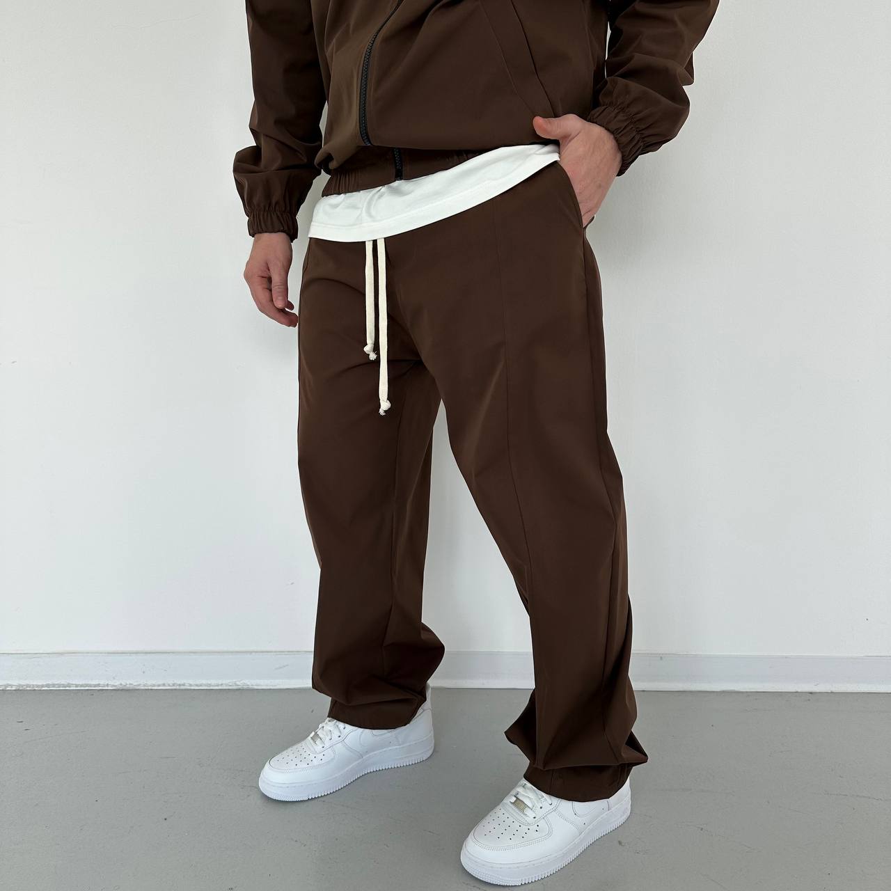 Coordset Classic Con Zip Marrone