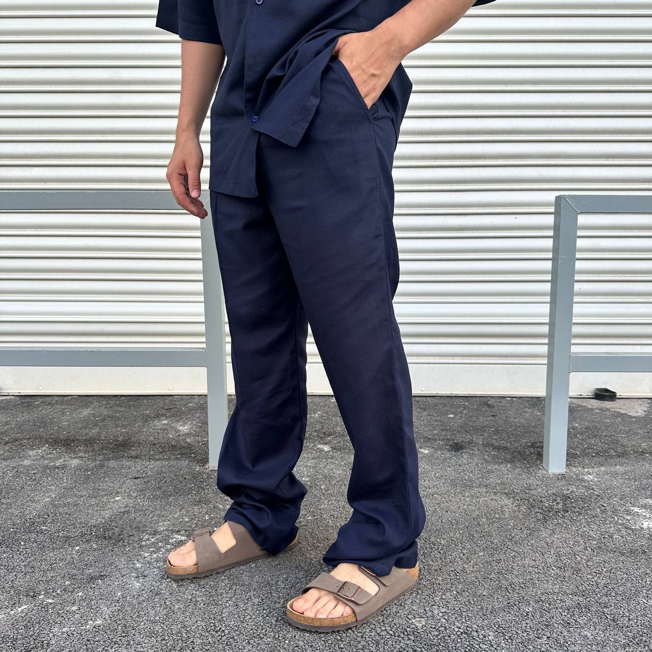 Coord.In Misto Lino Blu