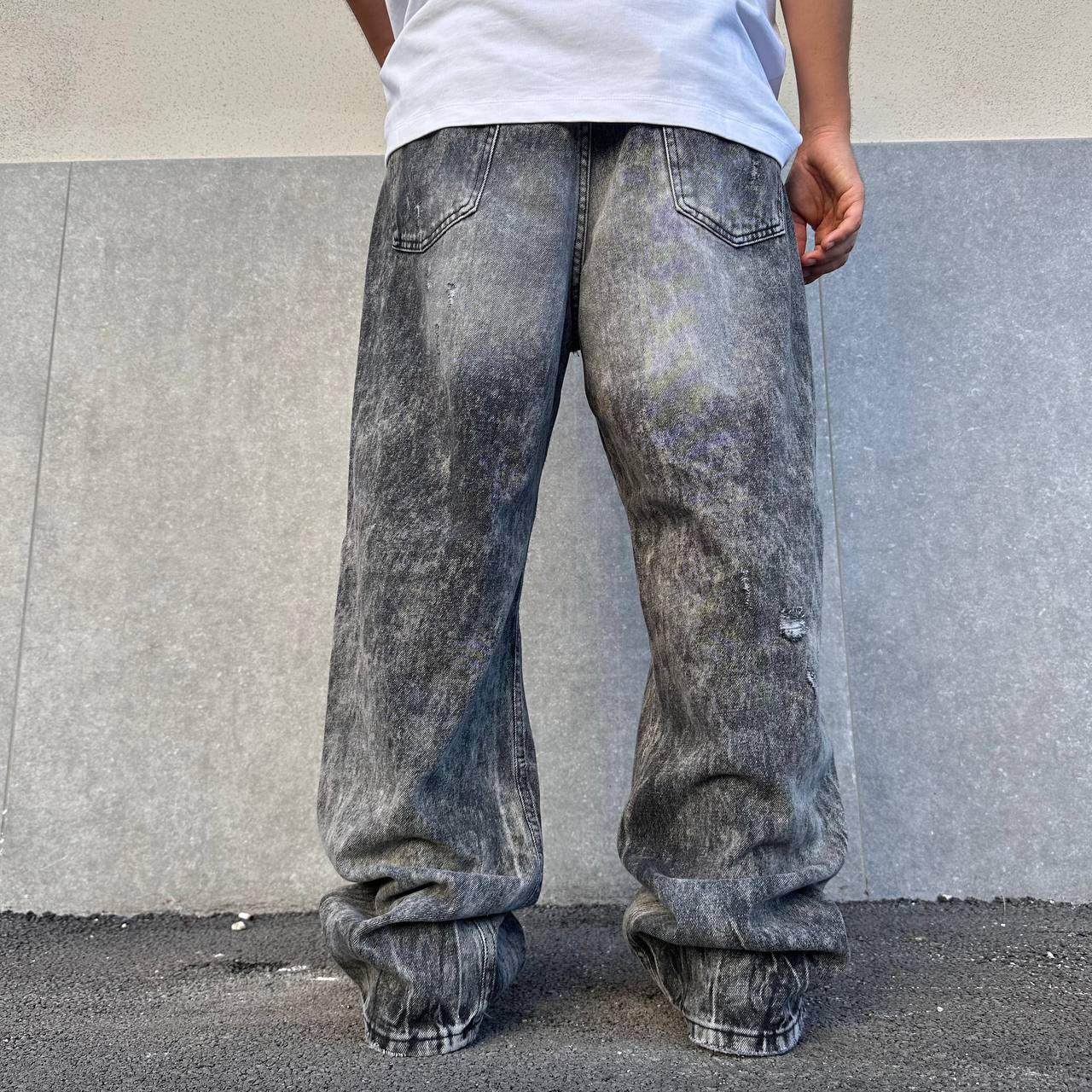 Jeans Super Baggy Marble Black