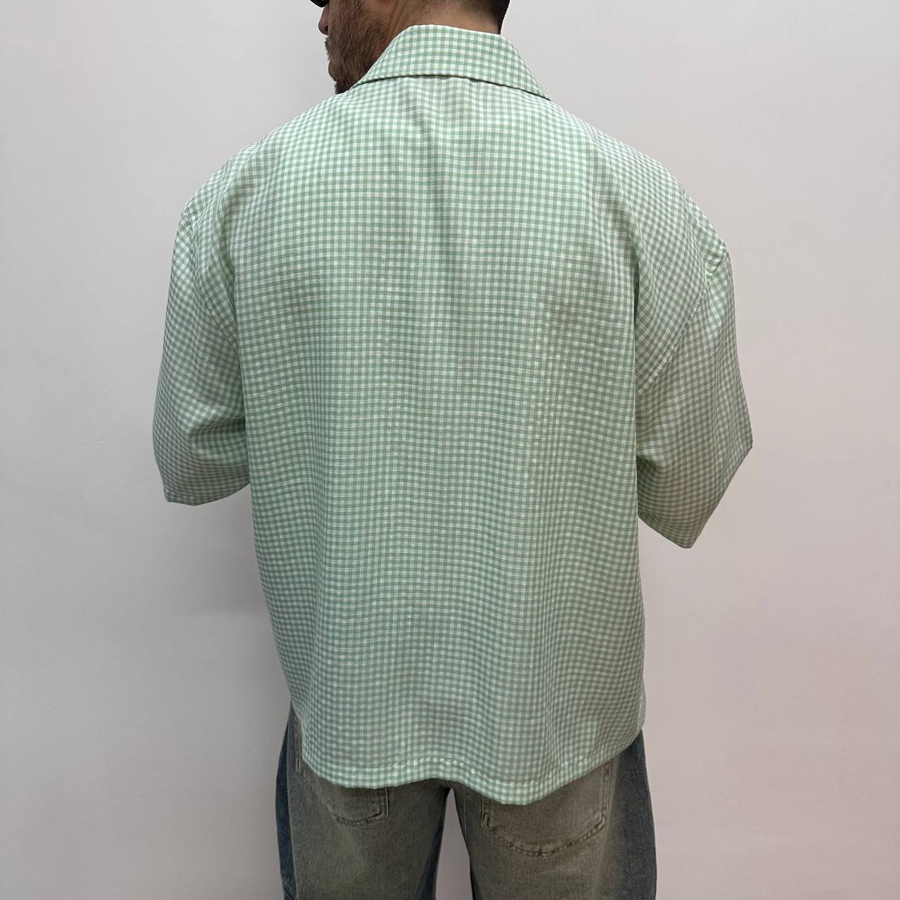 Camicia Loose verde acqua