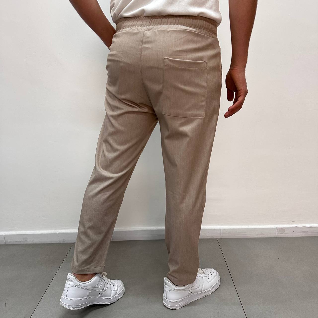 Pantalone japane elastico beige