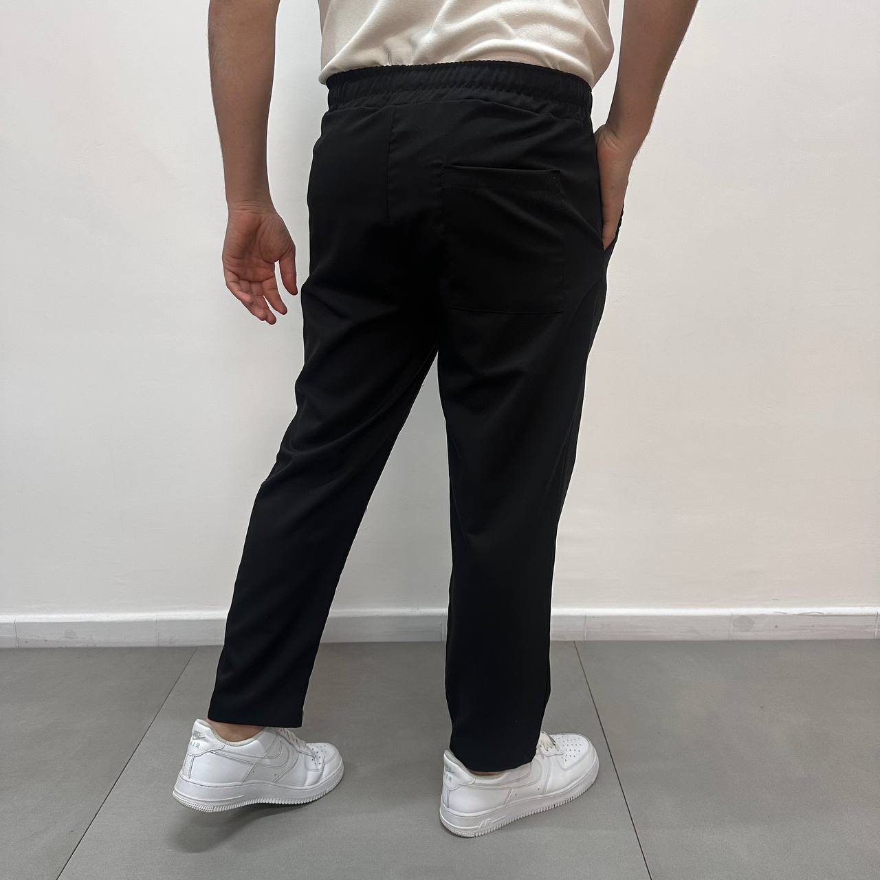 Pantalone japane elastico nero