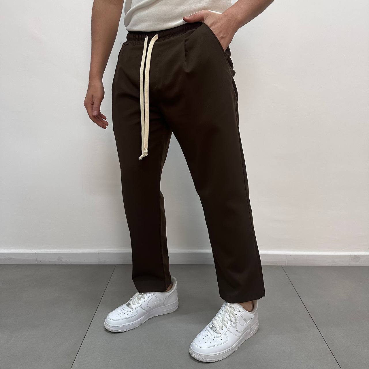 Pantalone japane elastico blu