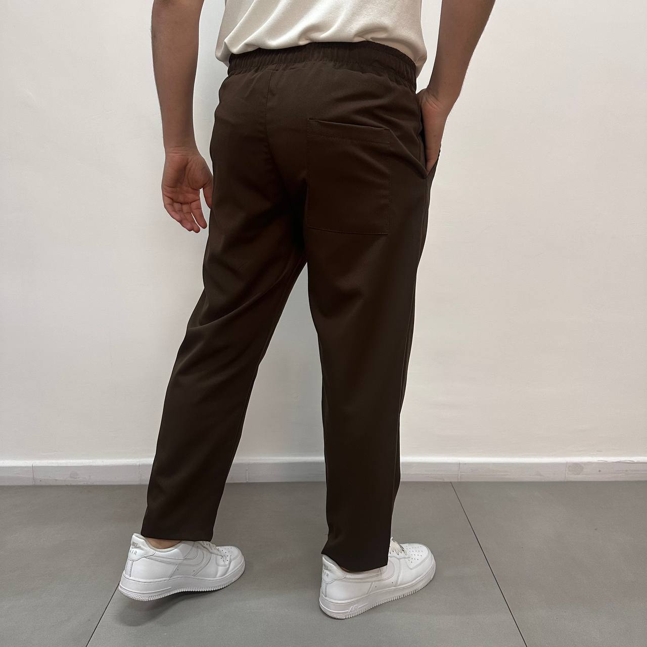 Pantalone Japane elastico marrone
