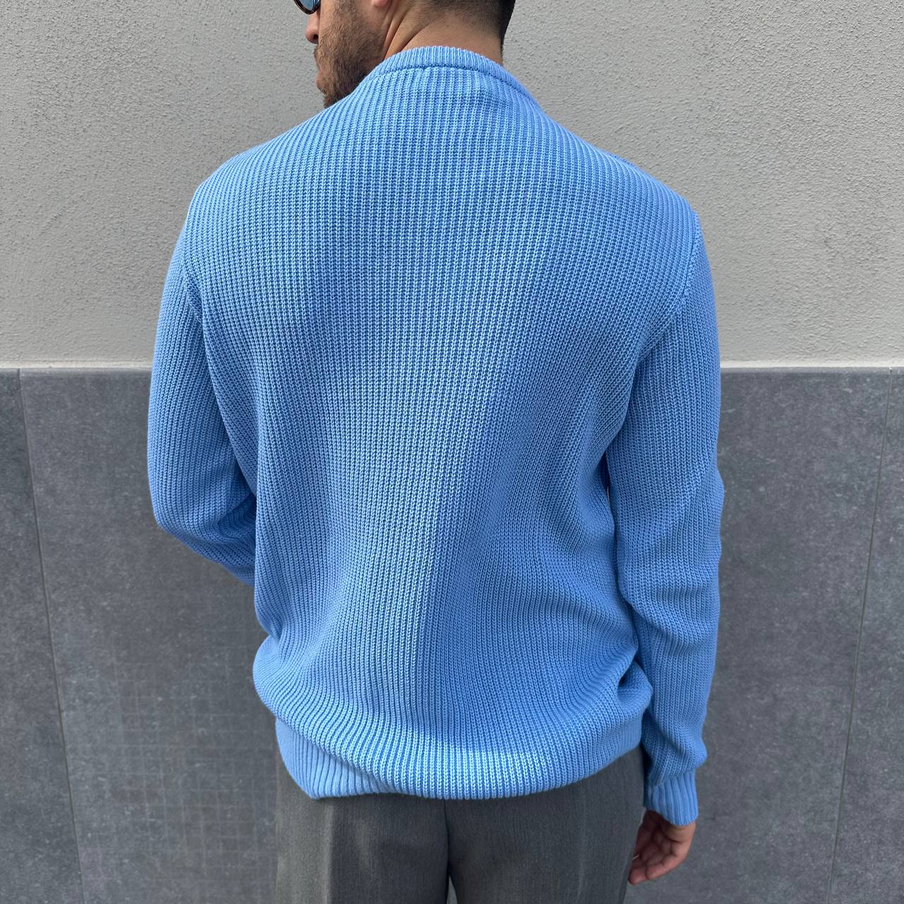 Maglione casual azzurro