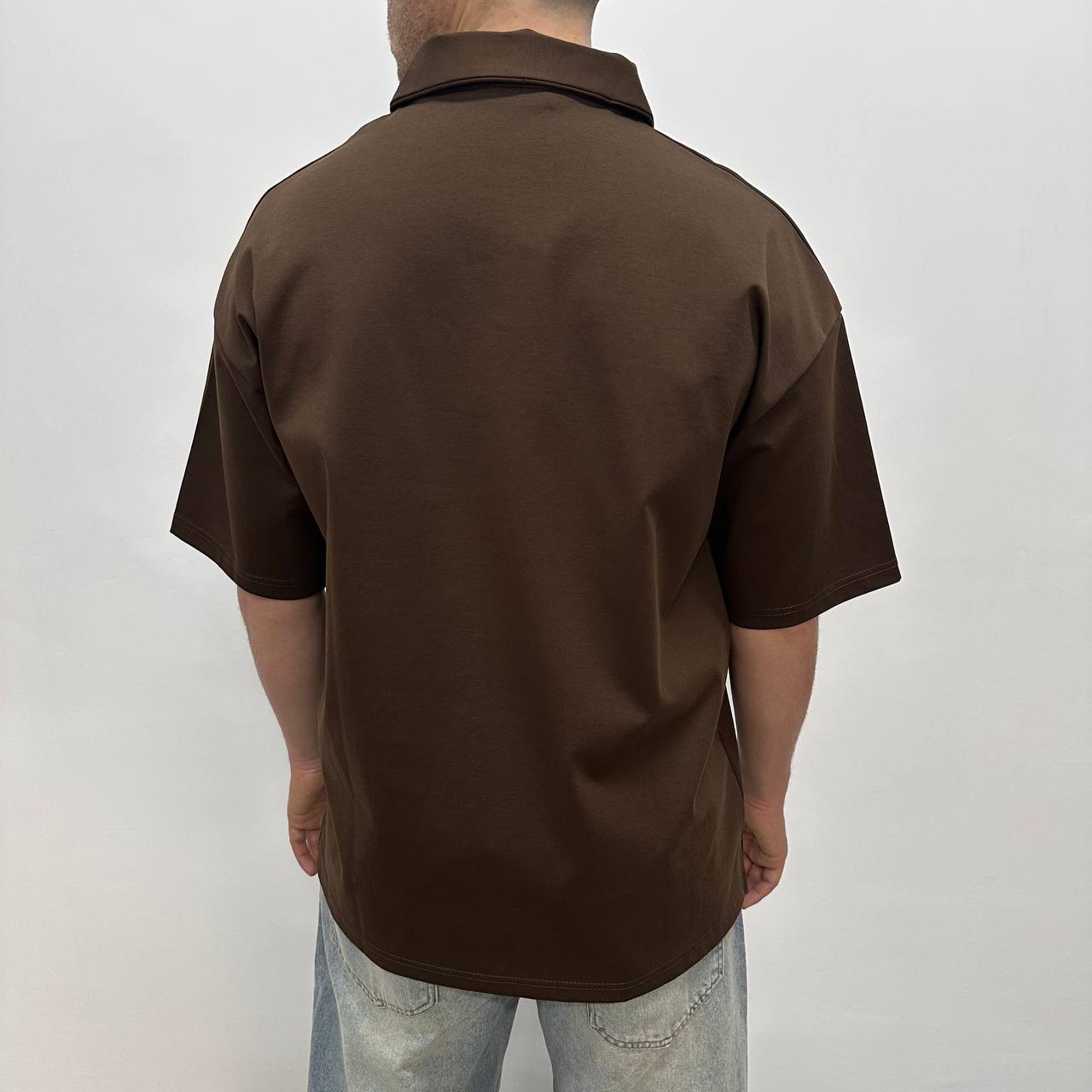 Polo Filo Scozia Marrone