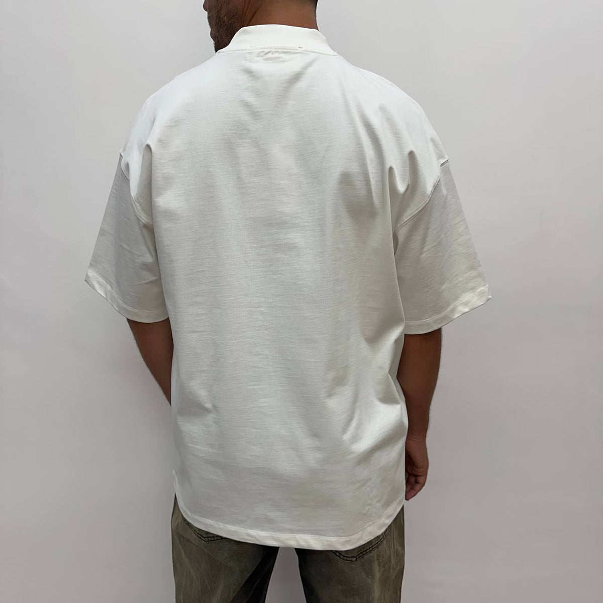 Shirt mezzocollo bianca