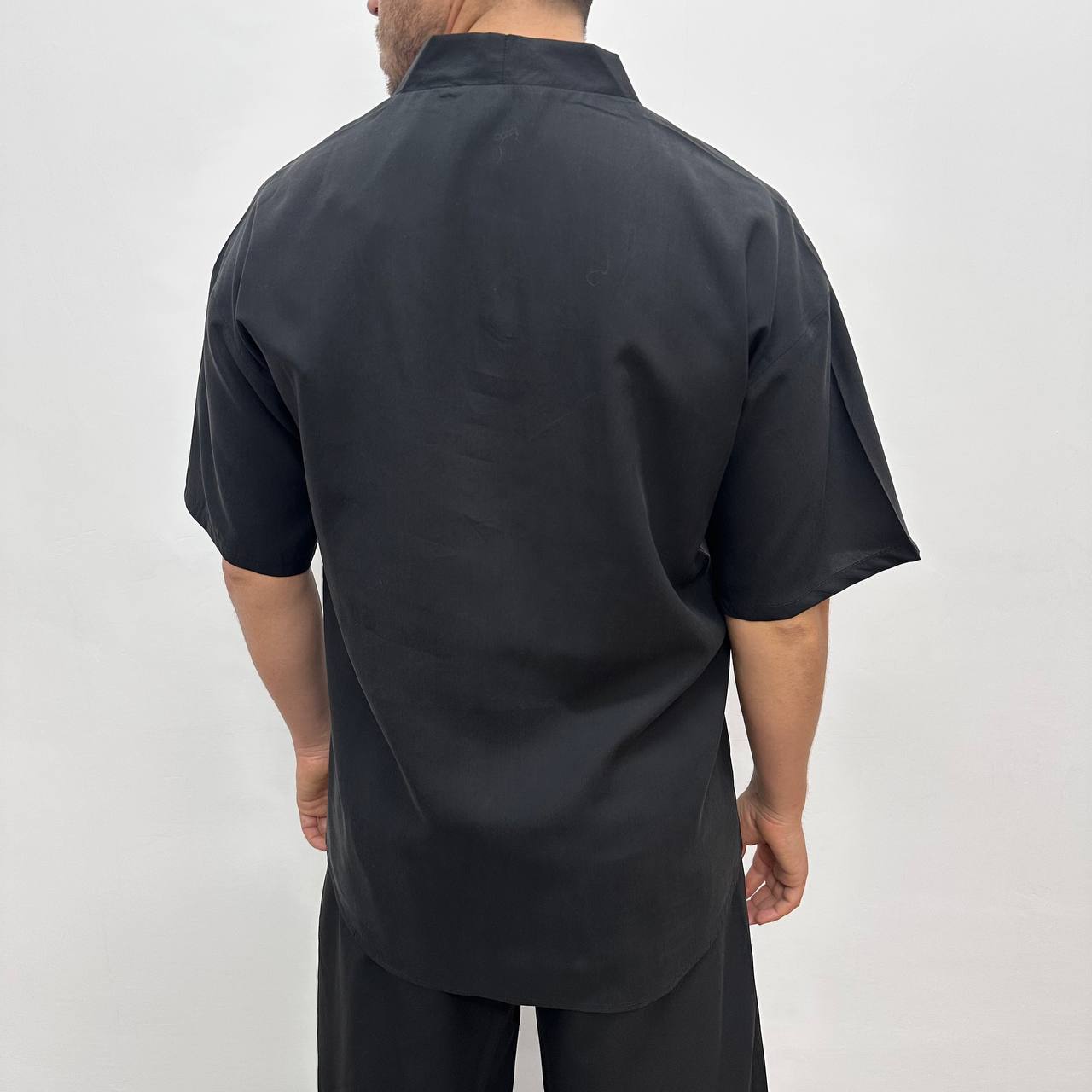 Camicia Scollo V Nero