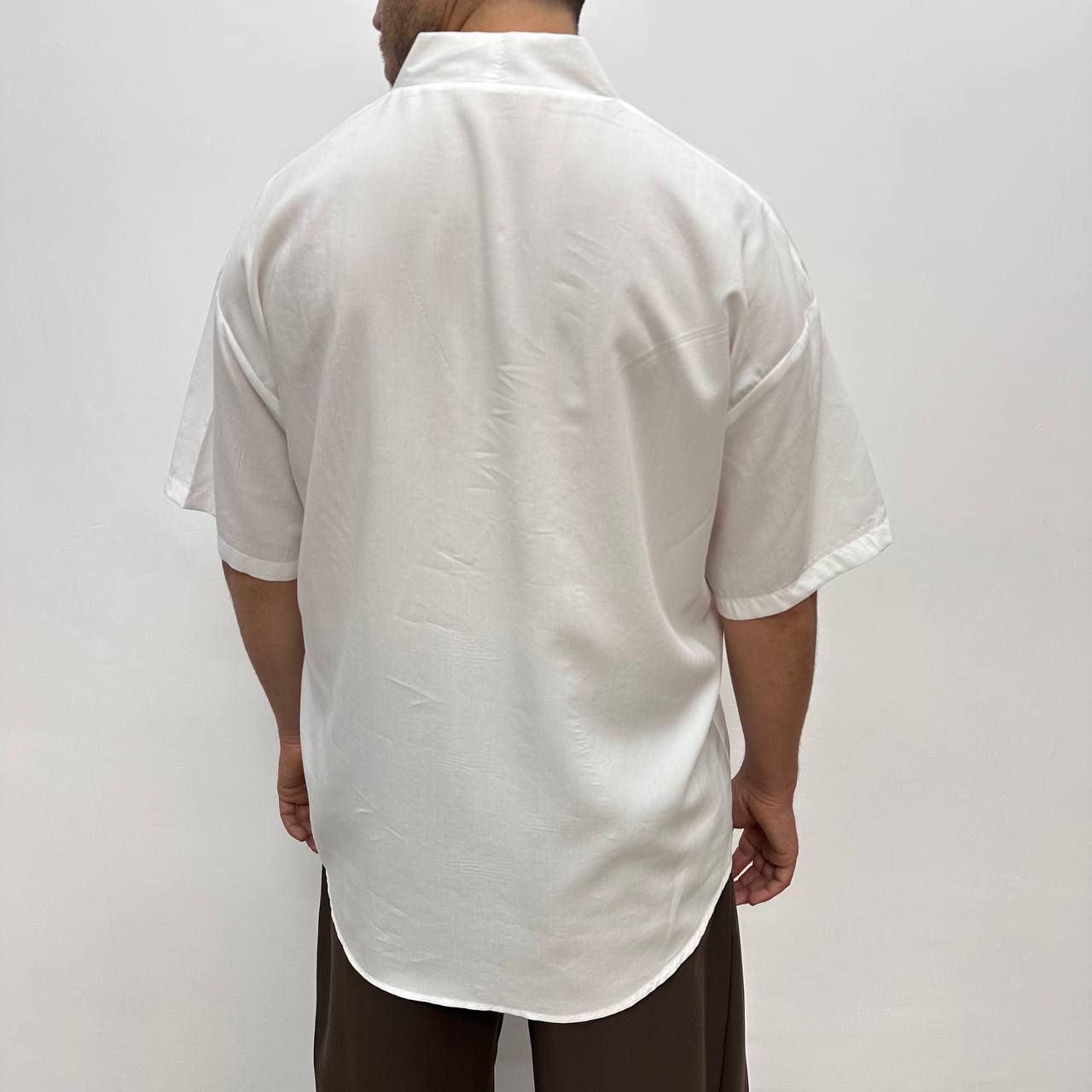 Camicia Scollo V Bianca
