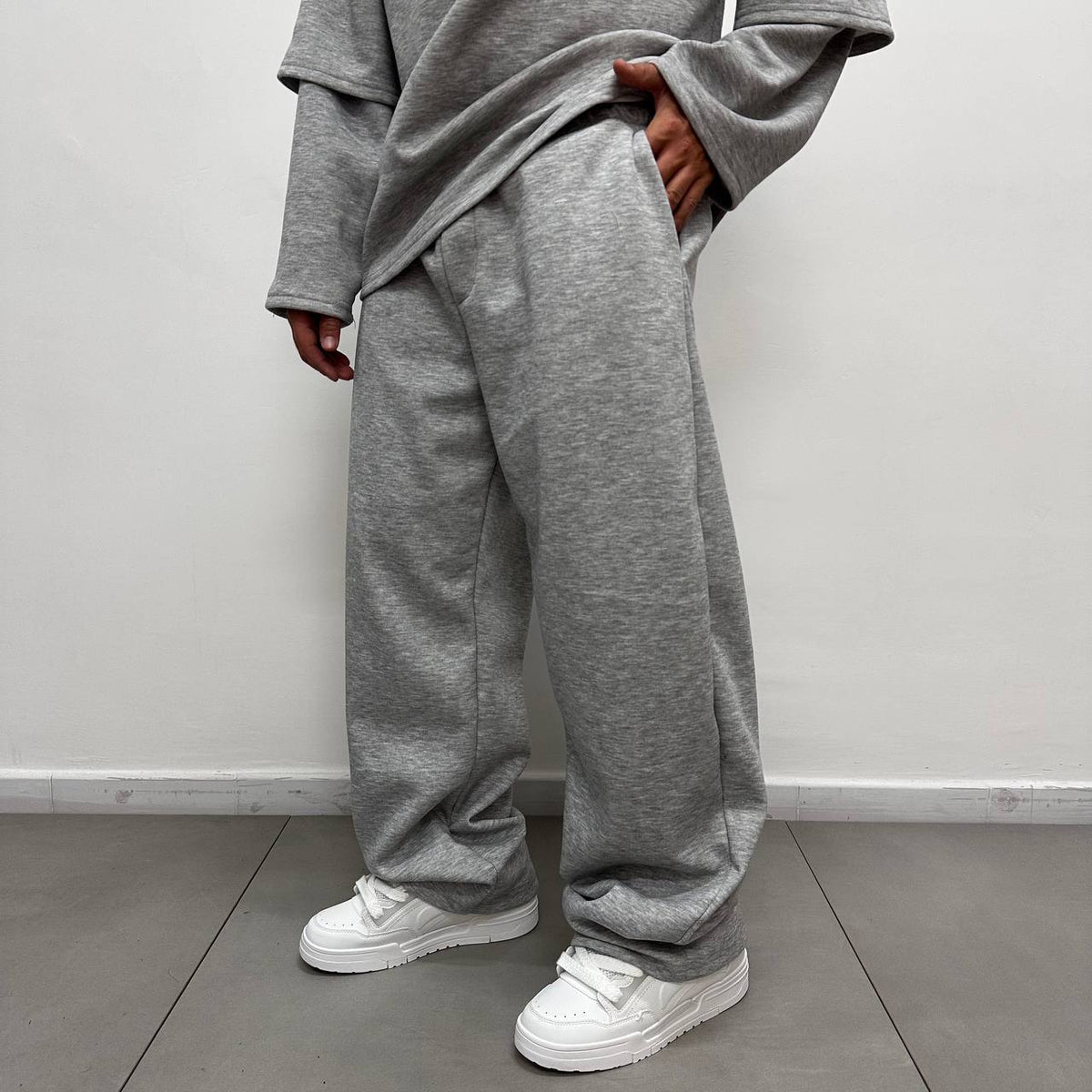 TRACKSUIT SCUBA PIQUE' GRIGIA