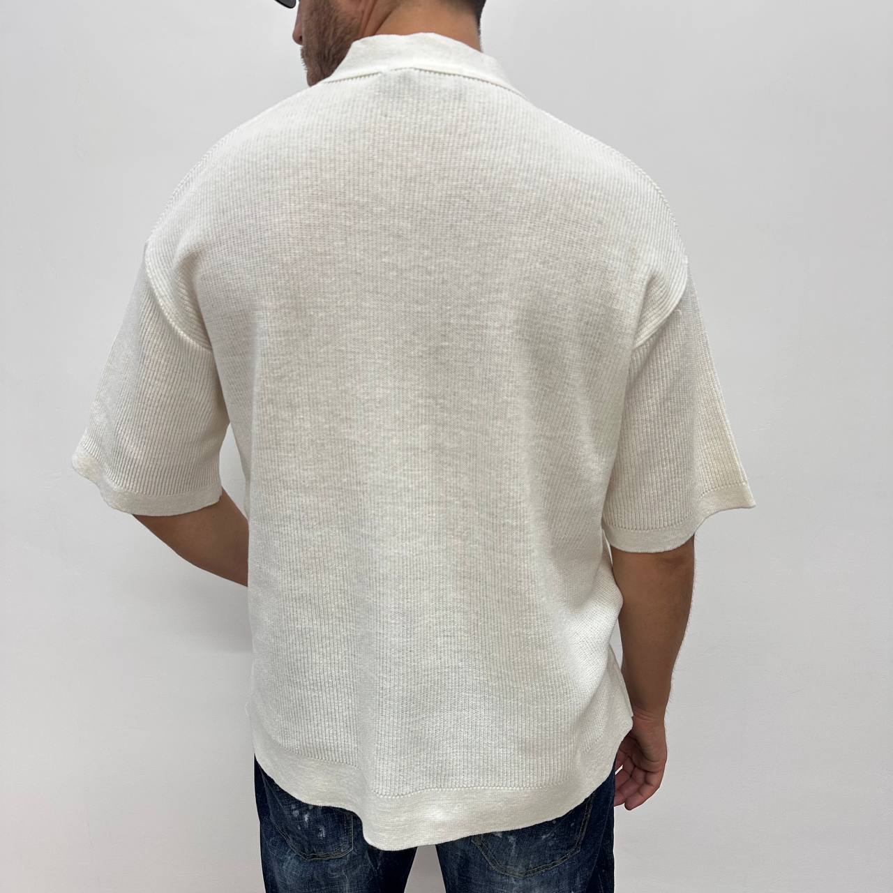 Maglia Cardigan Bianca