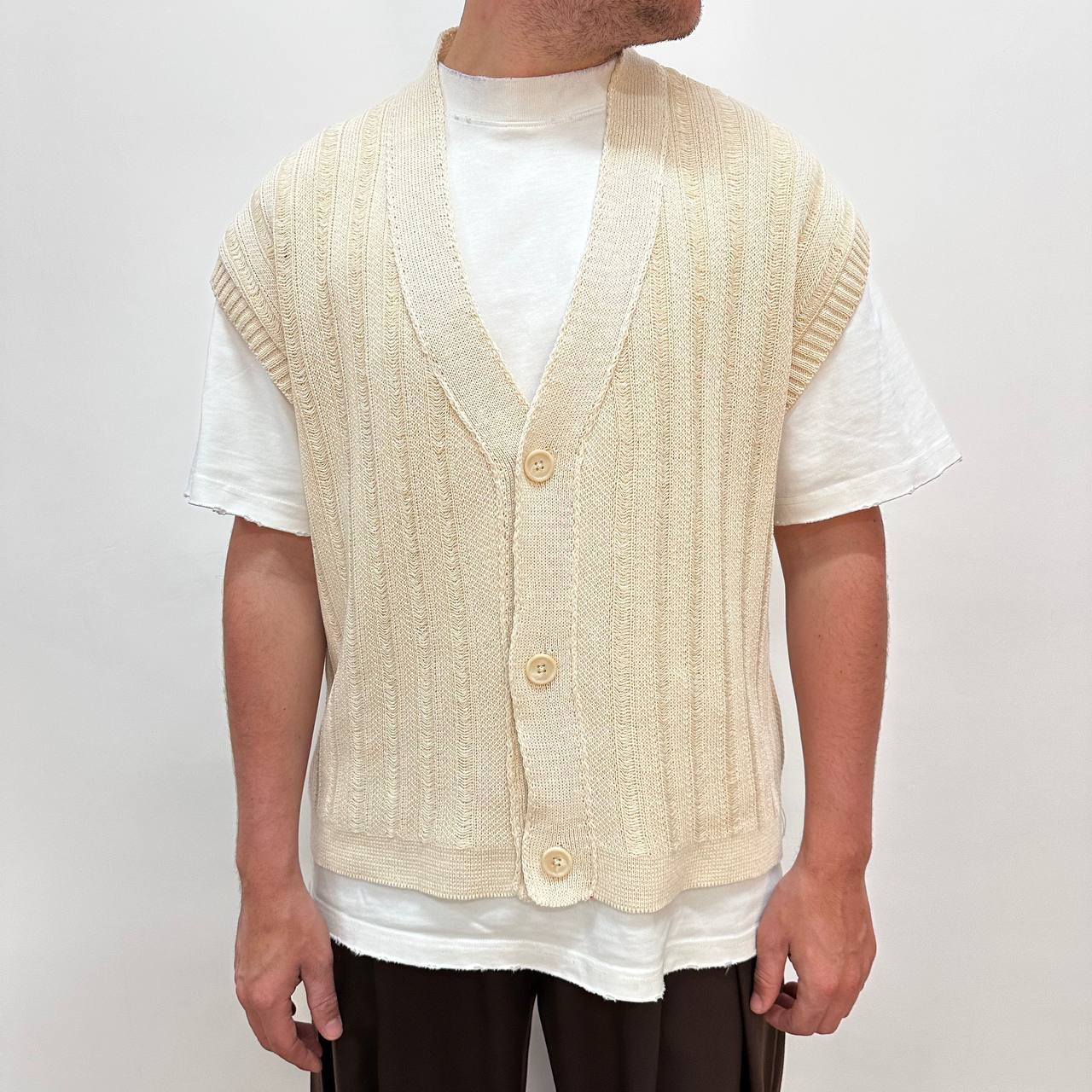 Pull Smanicato Beige