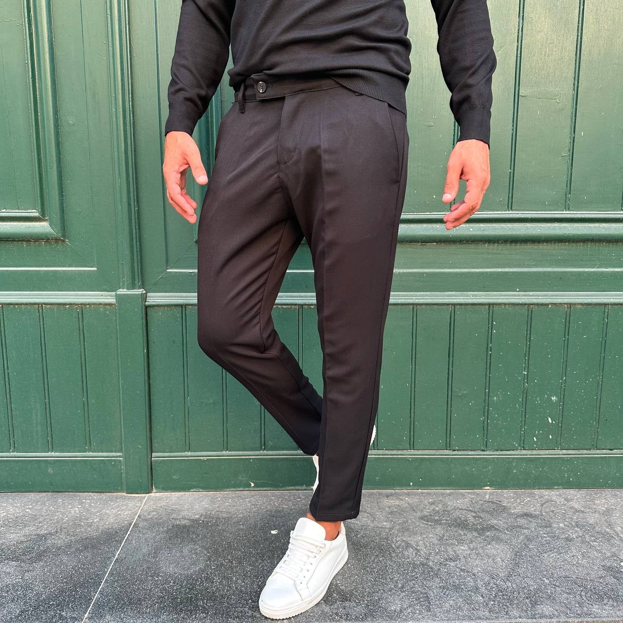 Pantalone capri nero