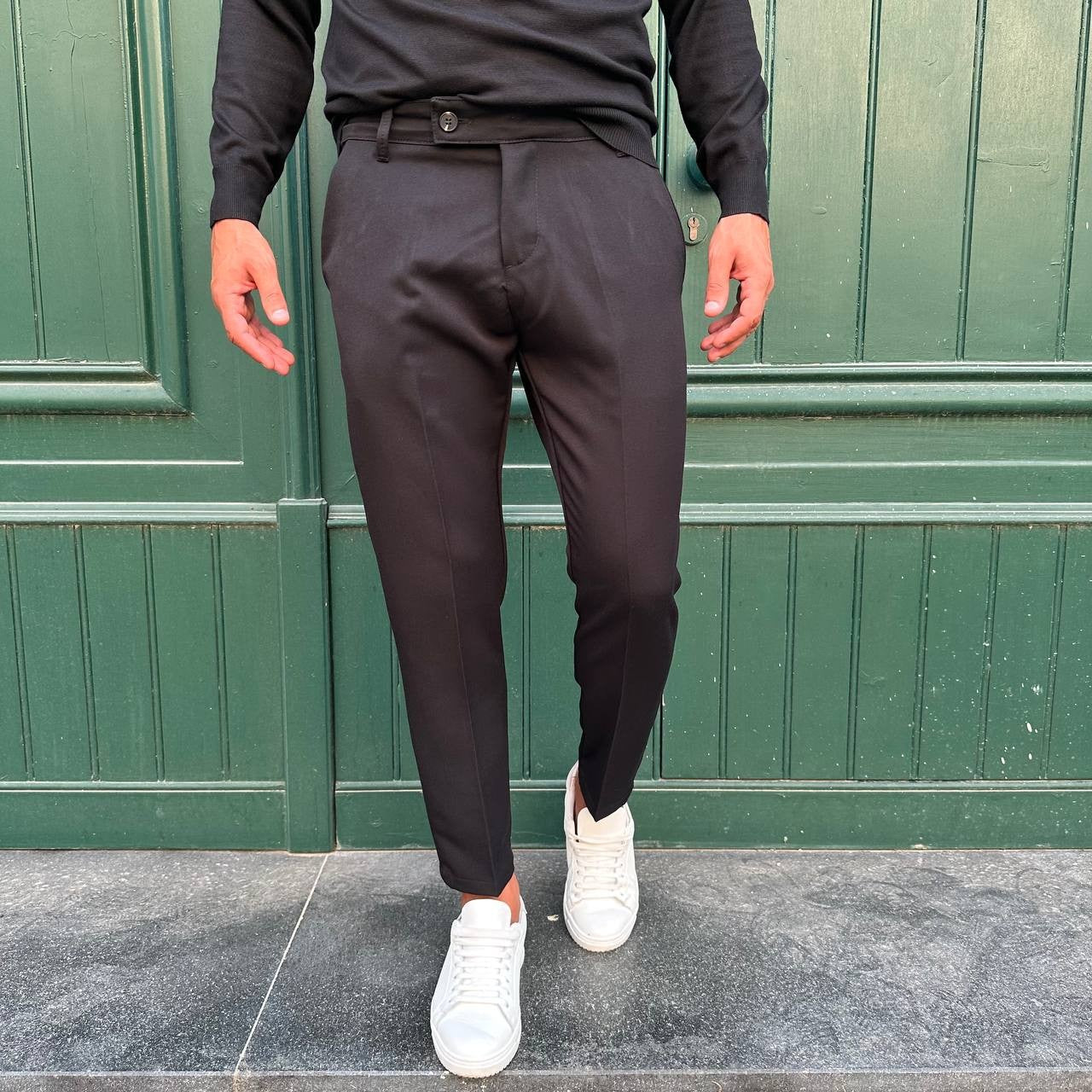 Pantalone capri nero