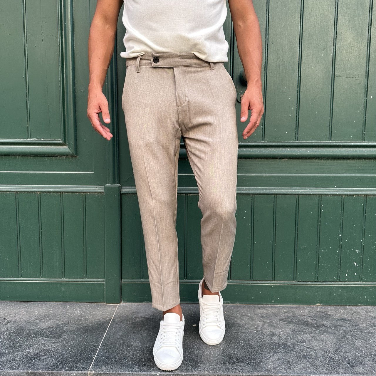 Pantalone capri fango