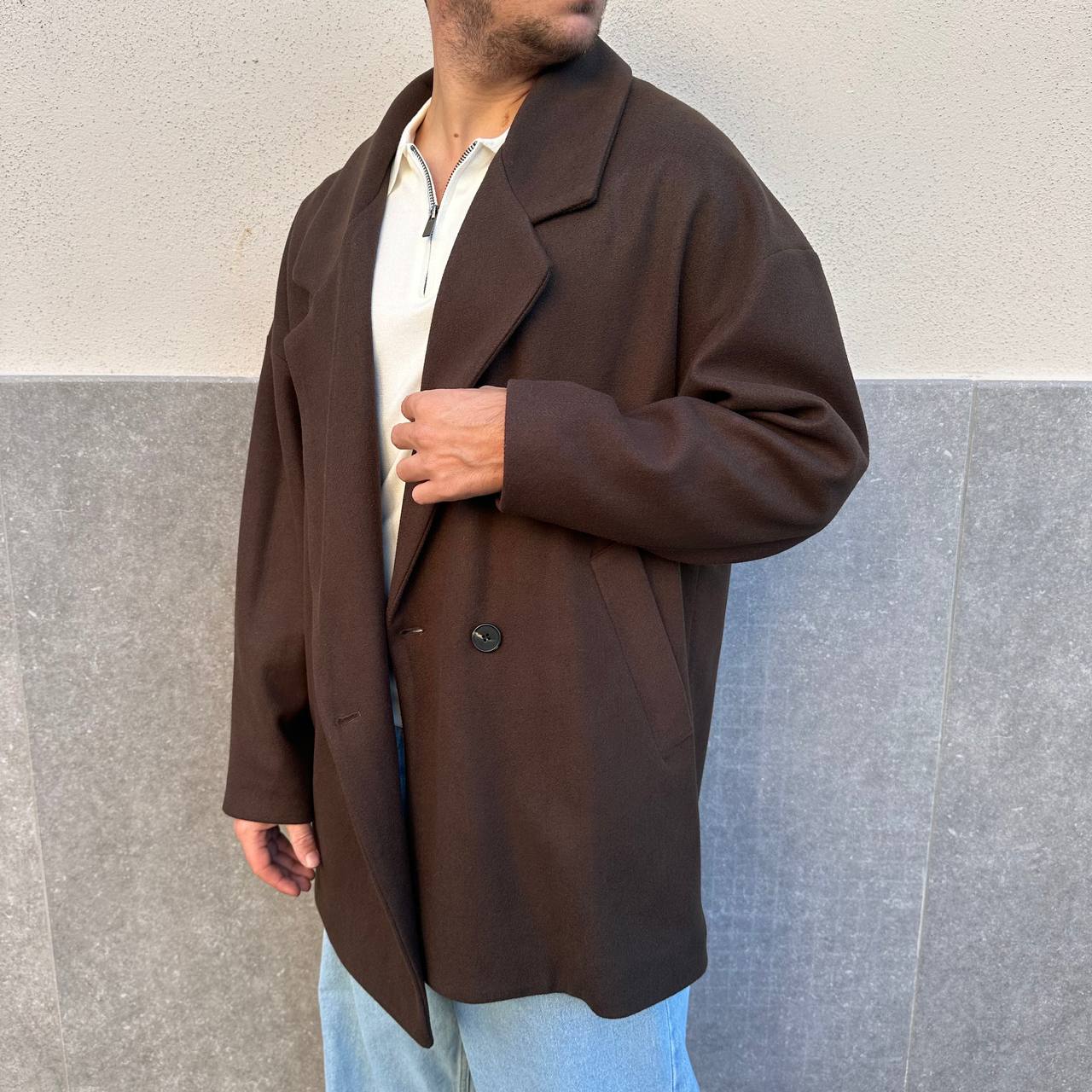 Cappotto over marrone