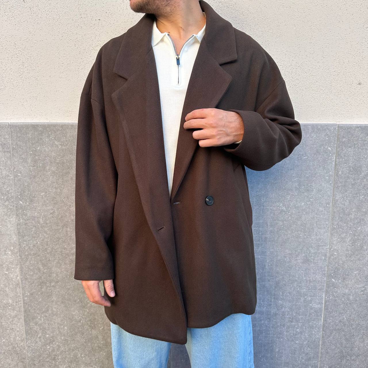 Cappotto over marrone