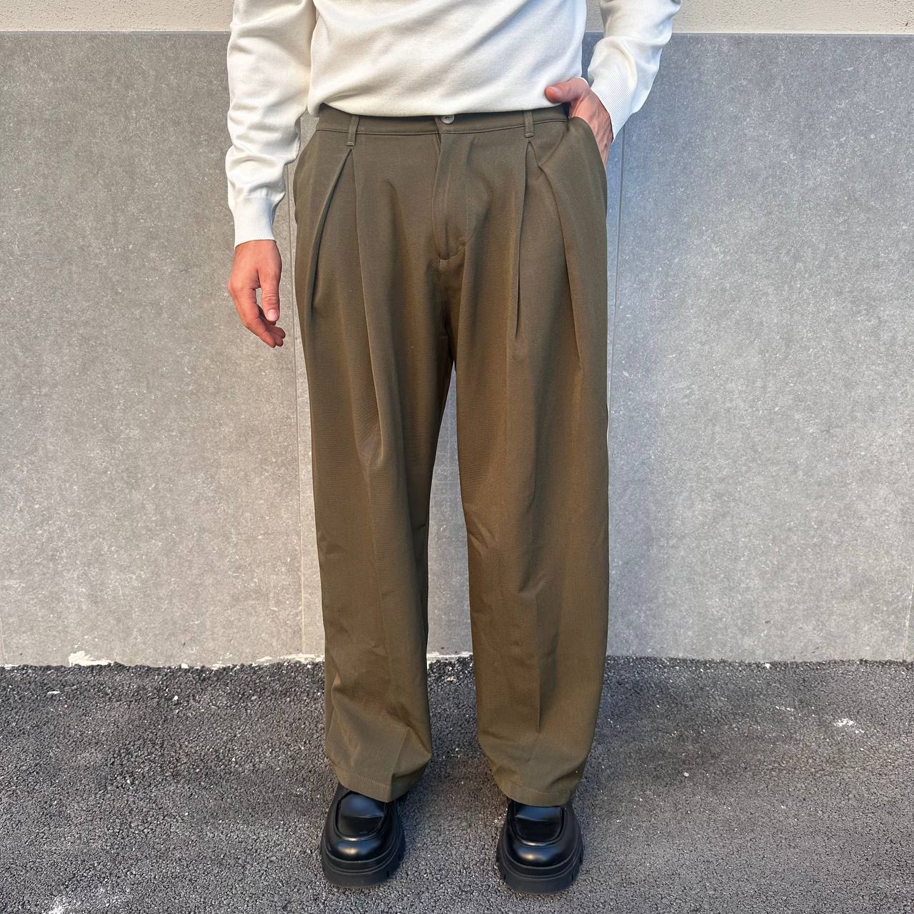 Pantalone balloon verde