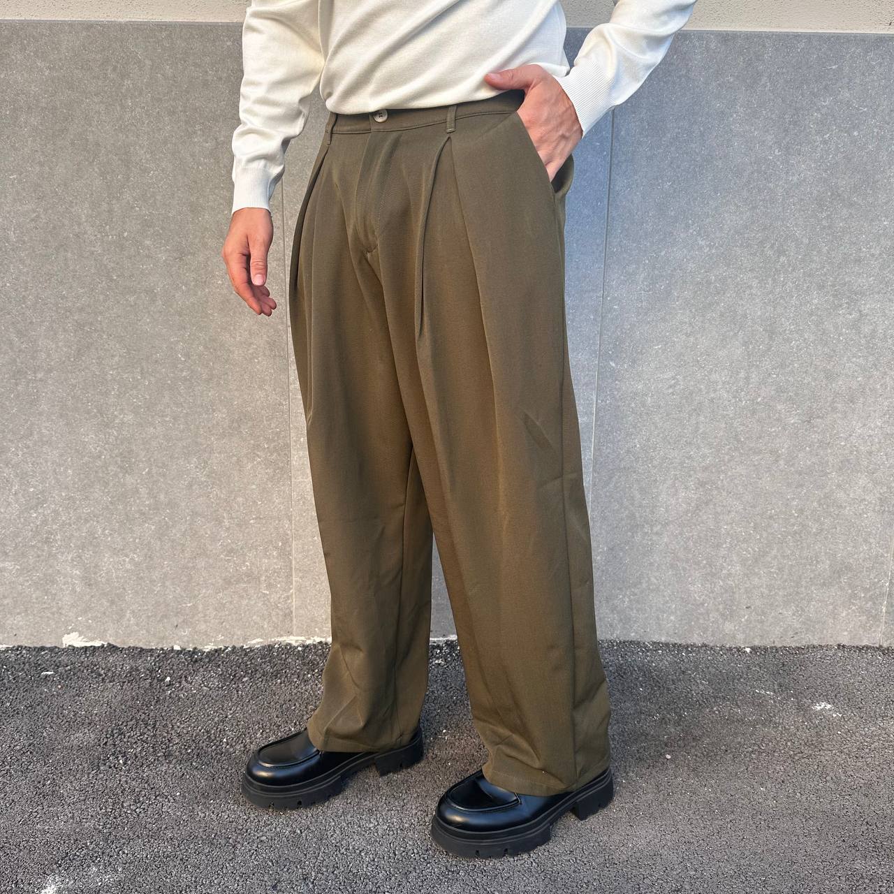 Pantalone balloon verde