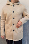 Cappotto Con Cappuccio Beige