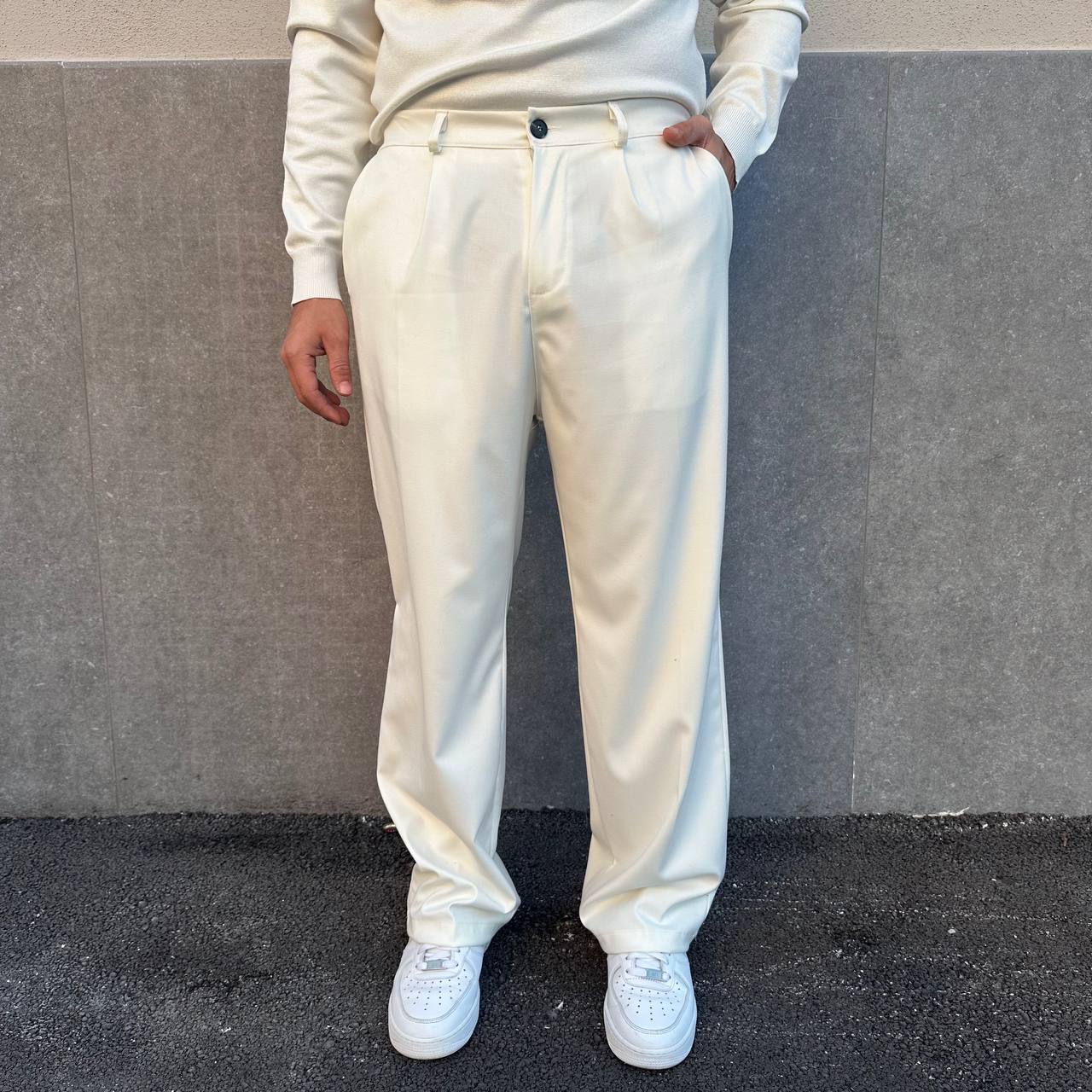 Pantalone Casual Bianco