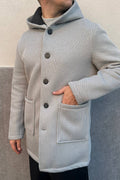 Cappotto Con Cappuccio Grigio