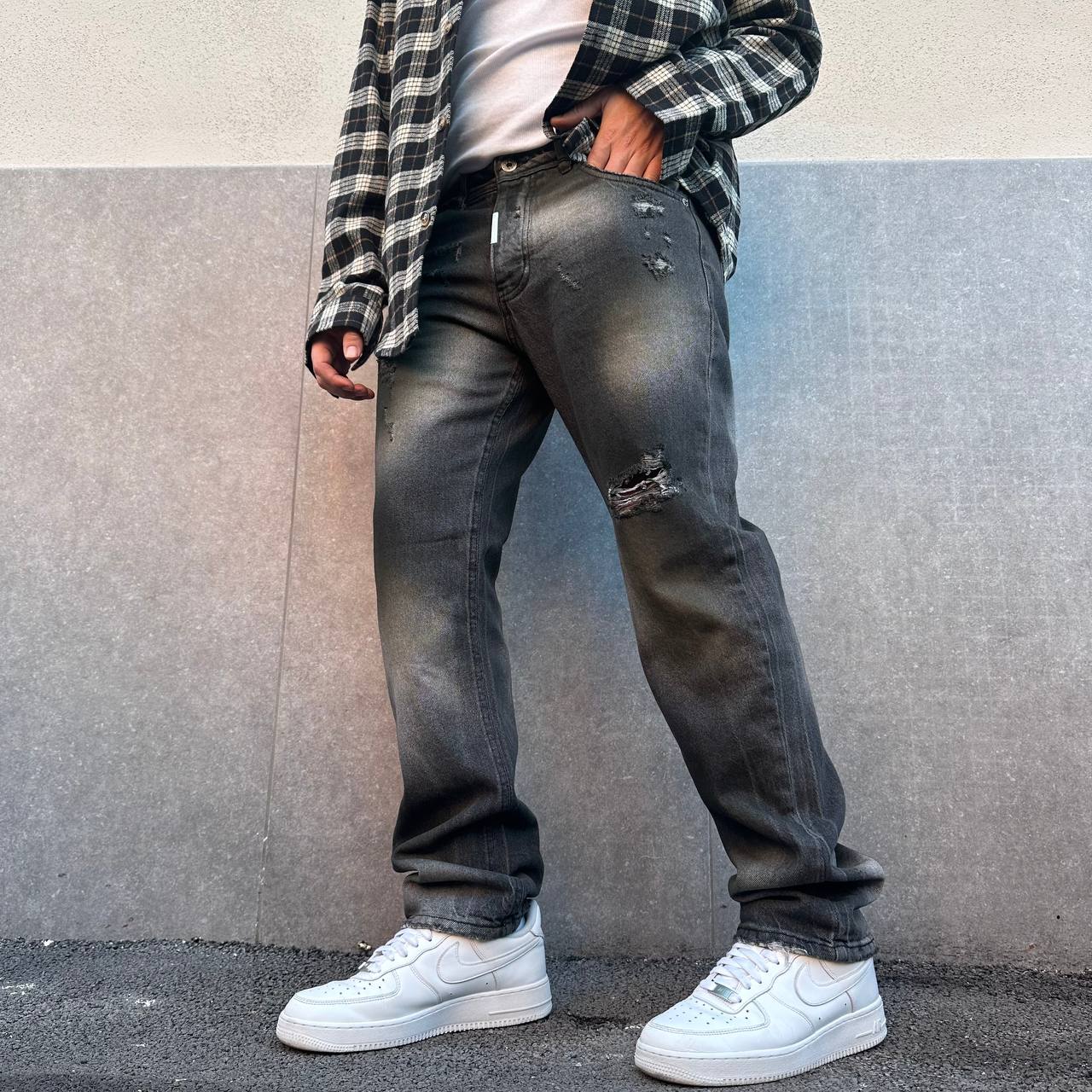 Jeans Spider Effect Black