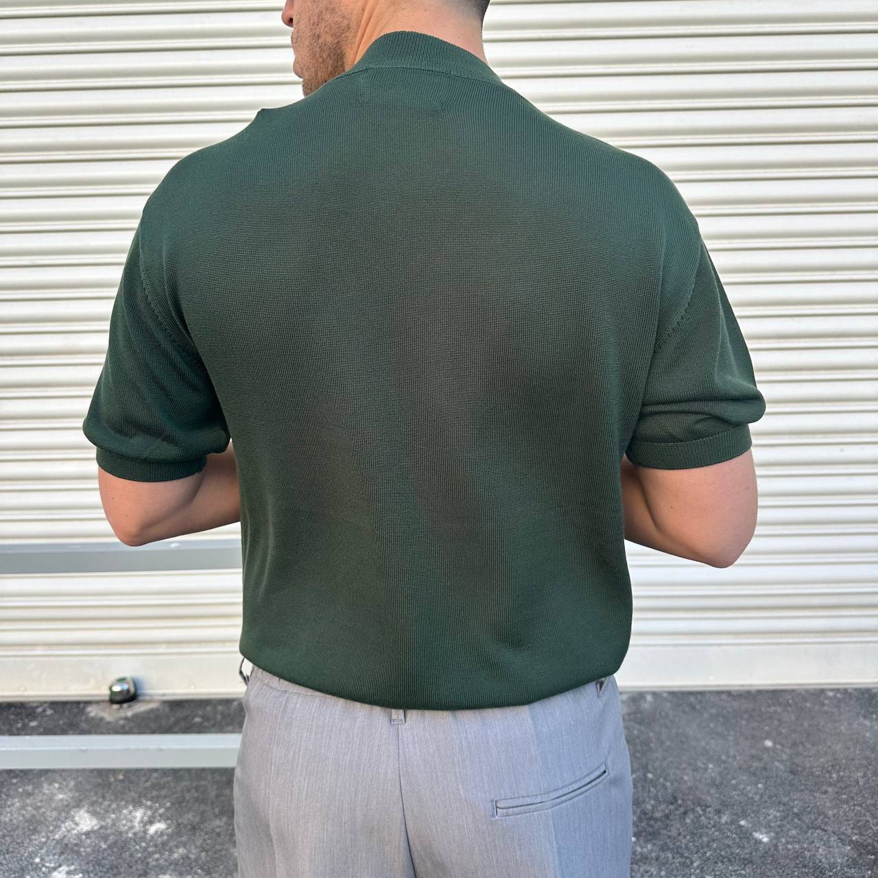 Maglia mezzocollo verde