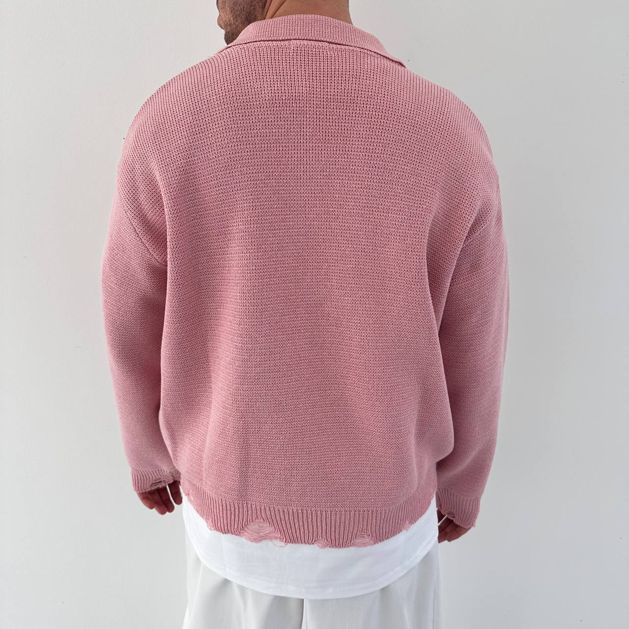 Pull Polo Rosa