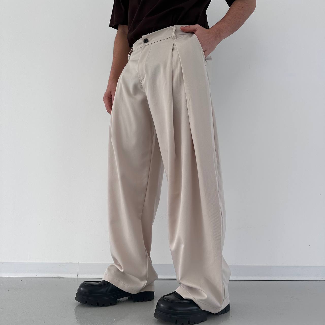 Pantalone Balloon Beige