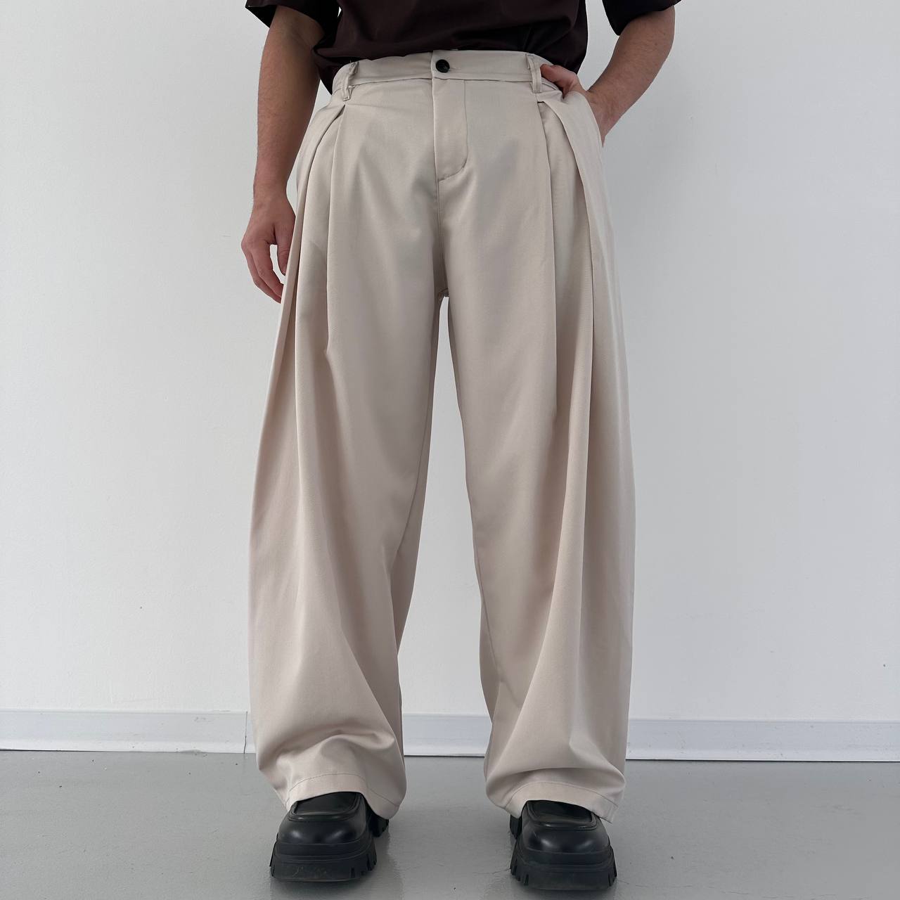 Pantalone Balloon Beige