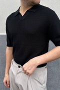 Polo Scollo V Nera