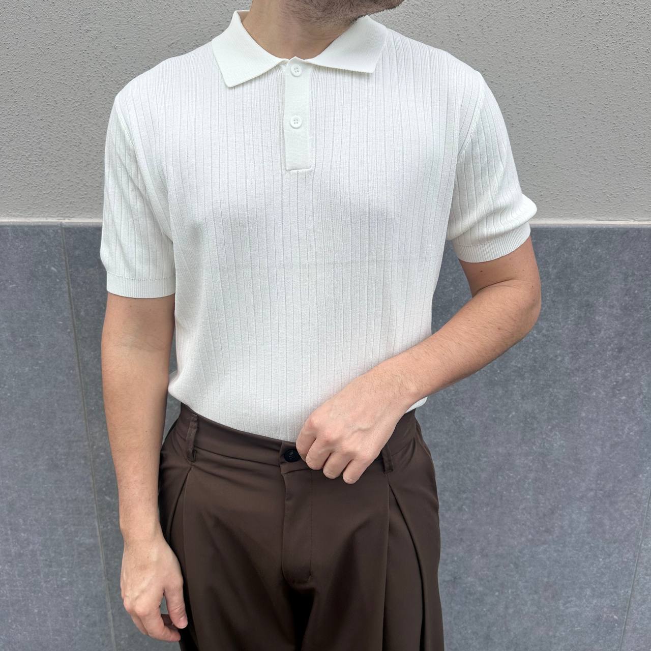 Polo Trecciata 2.0 Bianca