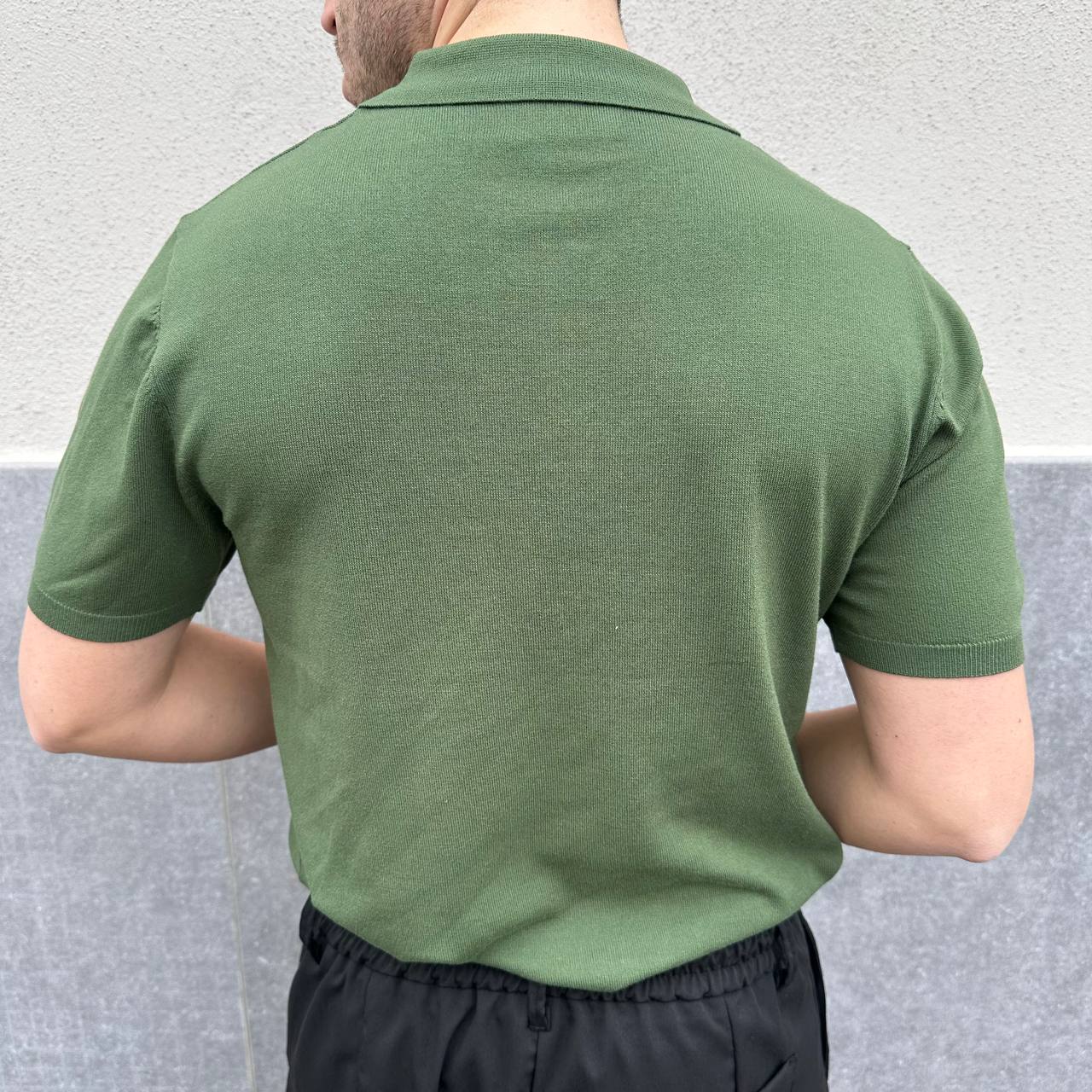 Polo in filo verde