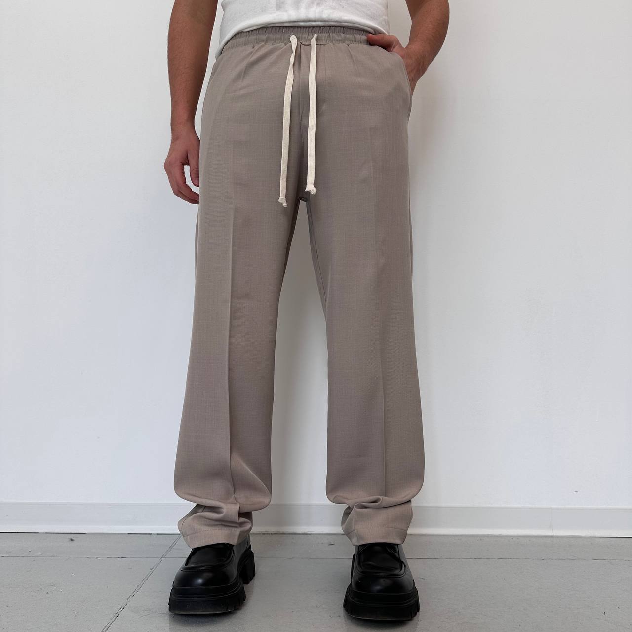 Pantalone Japane Palazzo Beige