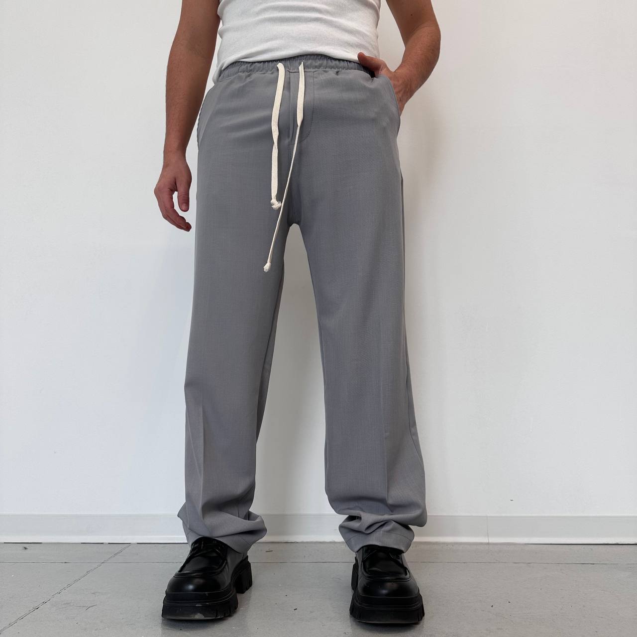 Pantalone Japane Palazzo Grigio