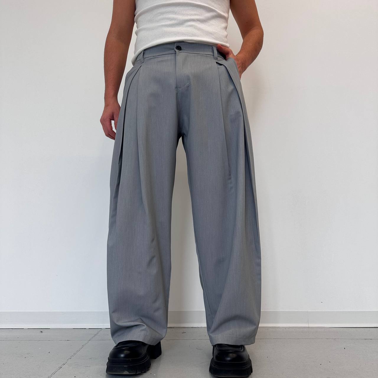 Pantalone Balloon Grigio