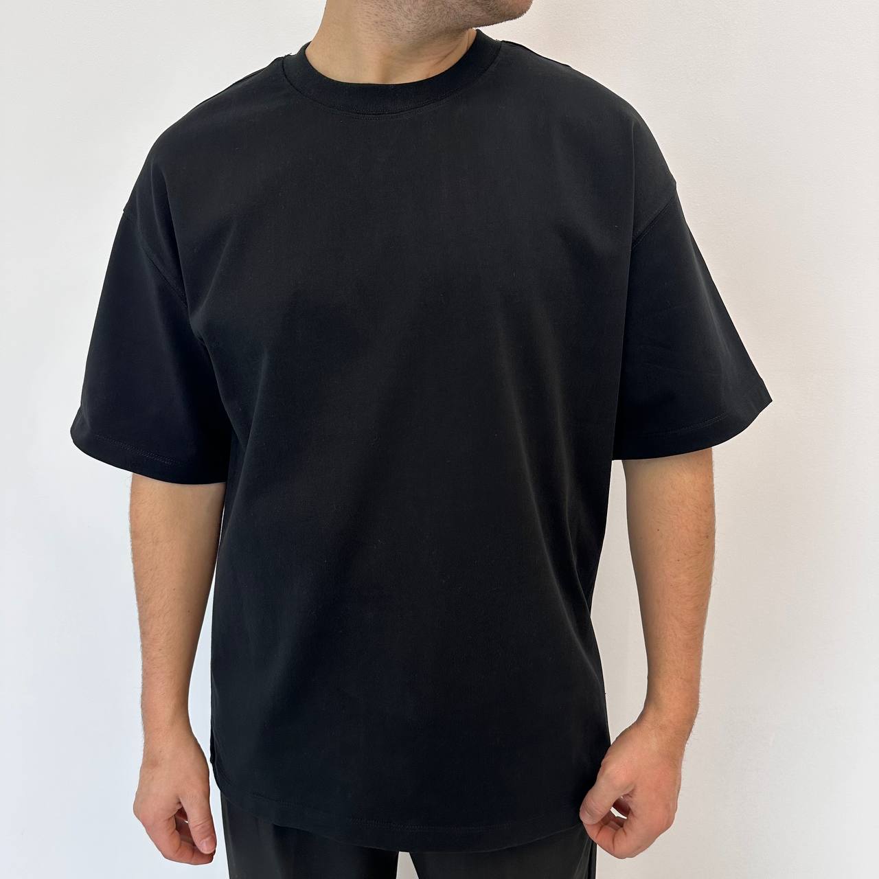 T-shirt in cotone nera