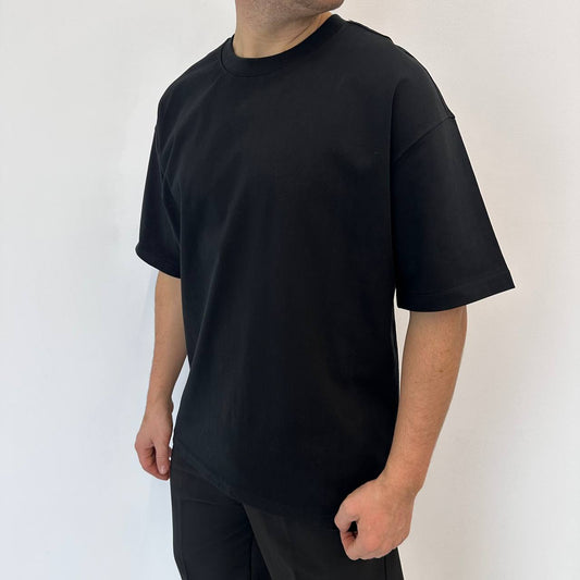 T-shirt in cotone nera