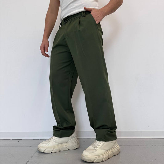Pantalone palazzo verde