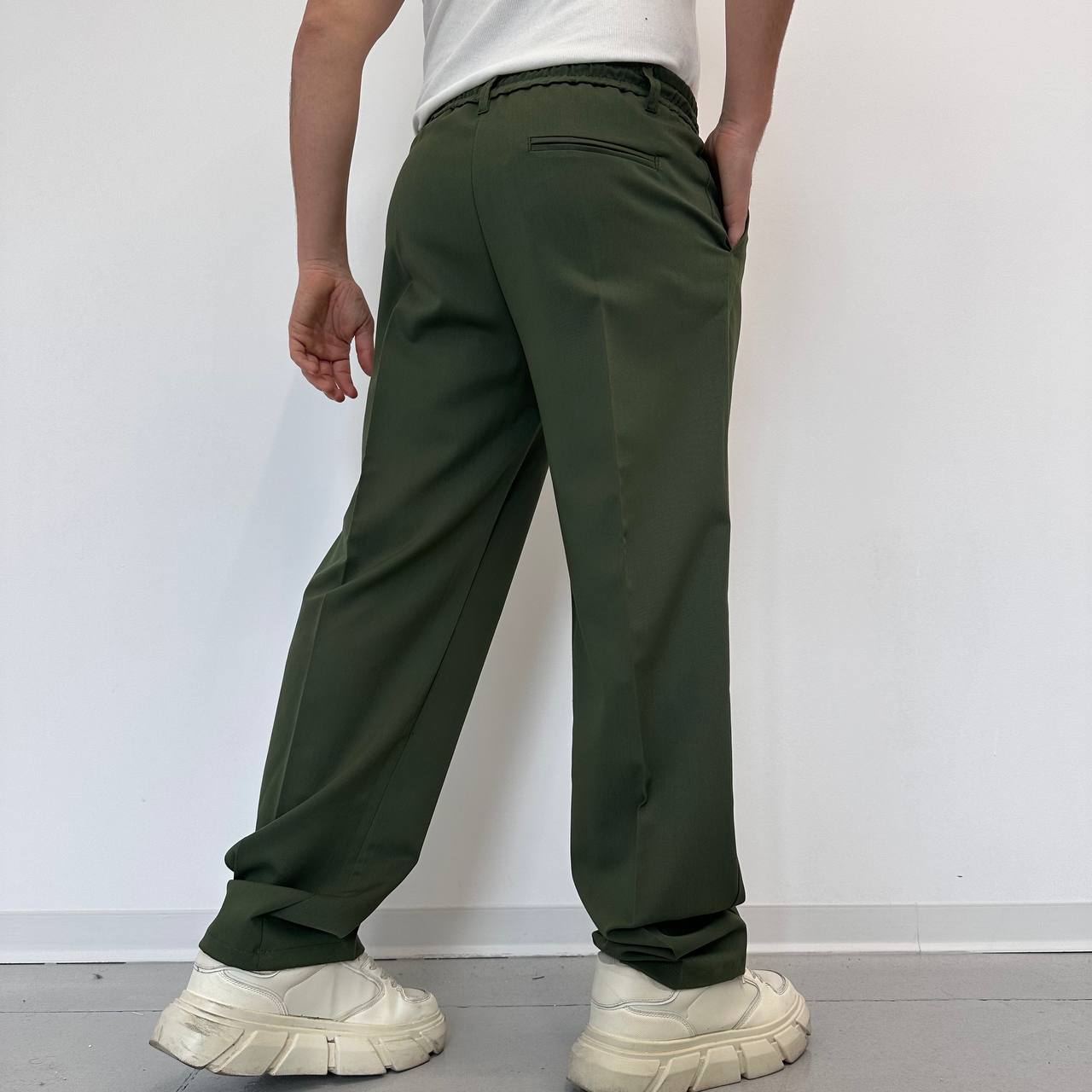 Pantalone palazzo verde