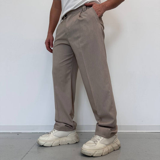 Pantalone palazzo beige
