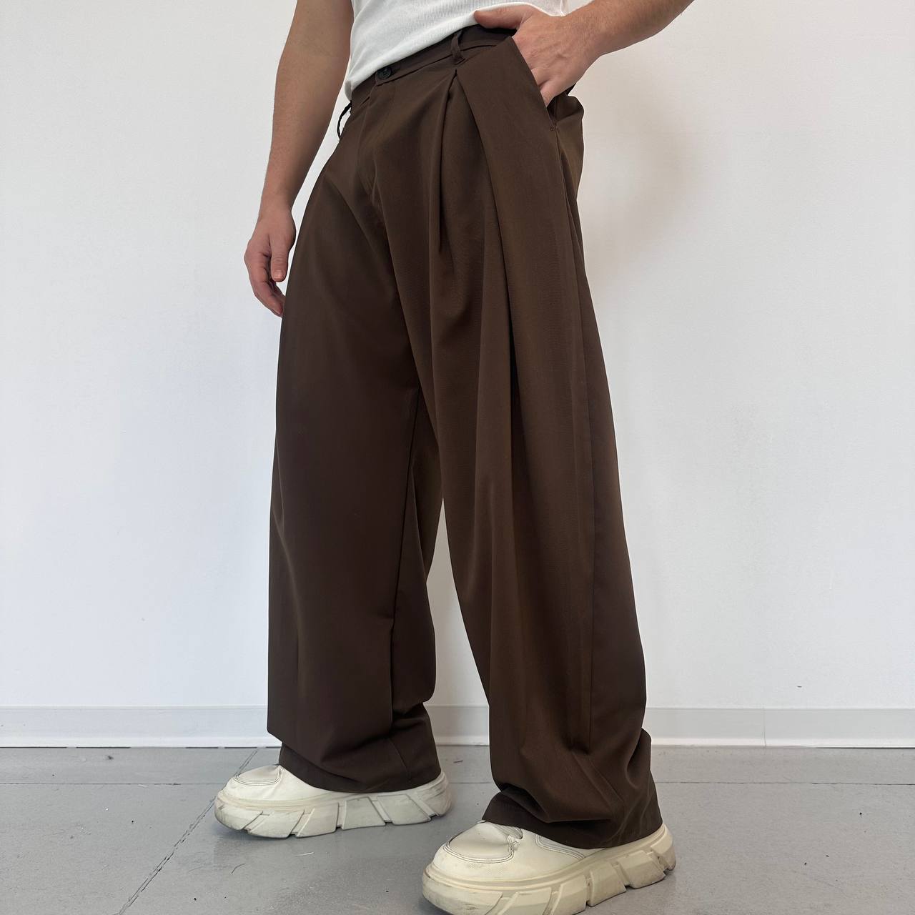 Pantalone Balloon Marrone