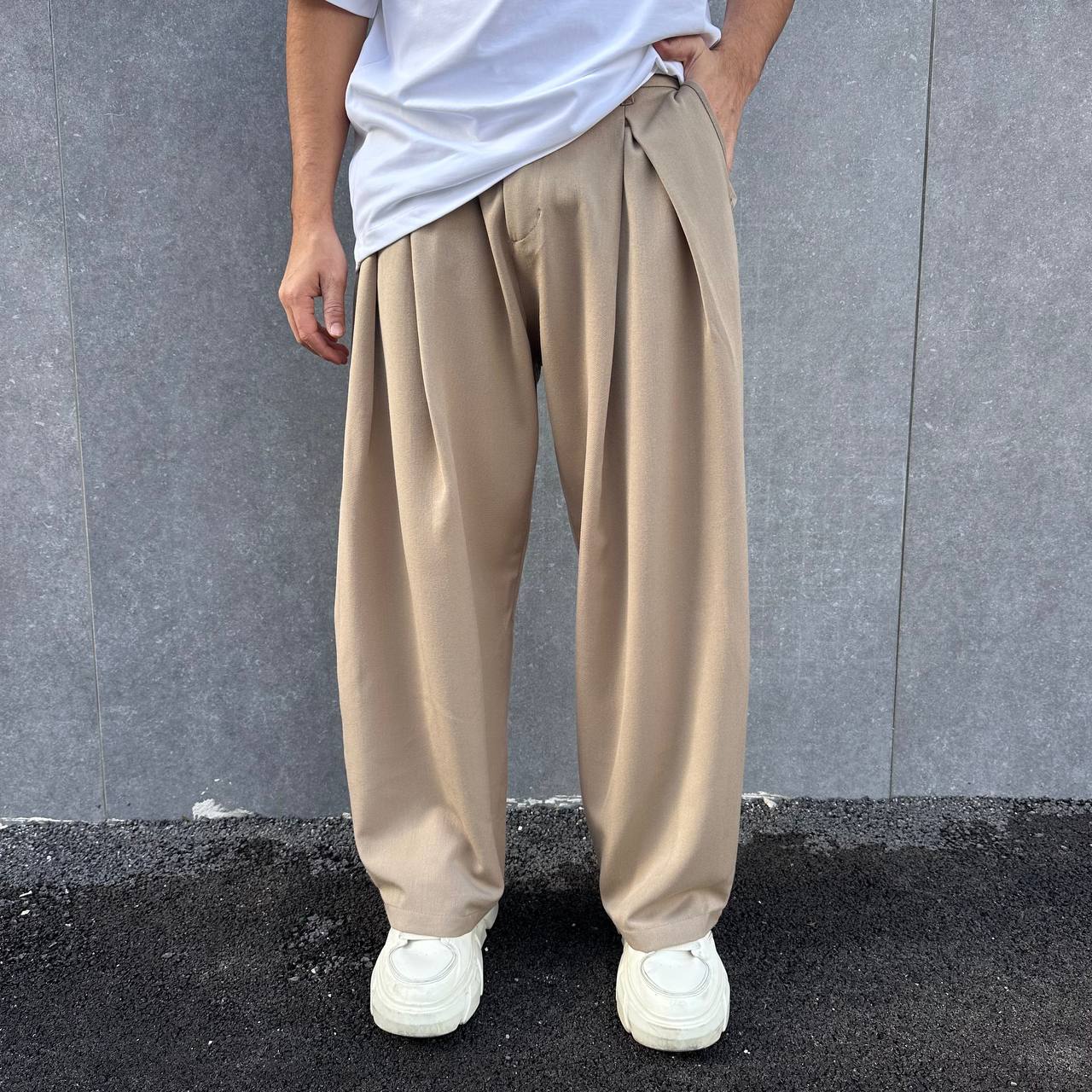 Pantalone Balloon Beige