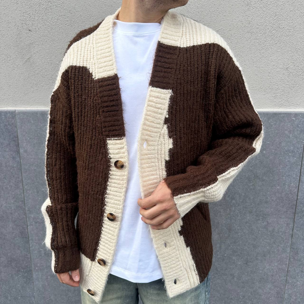 Cardigan Ice marrone