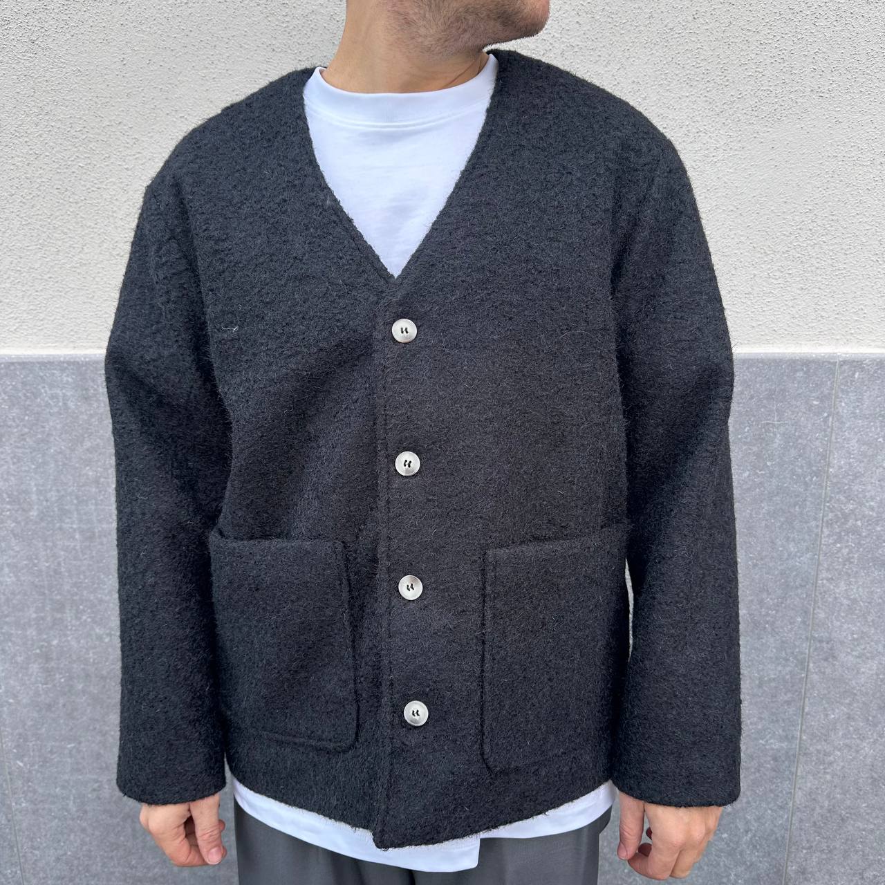 Jacket Cardigan Teddy Nero