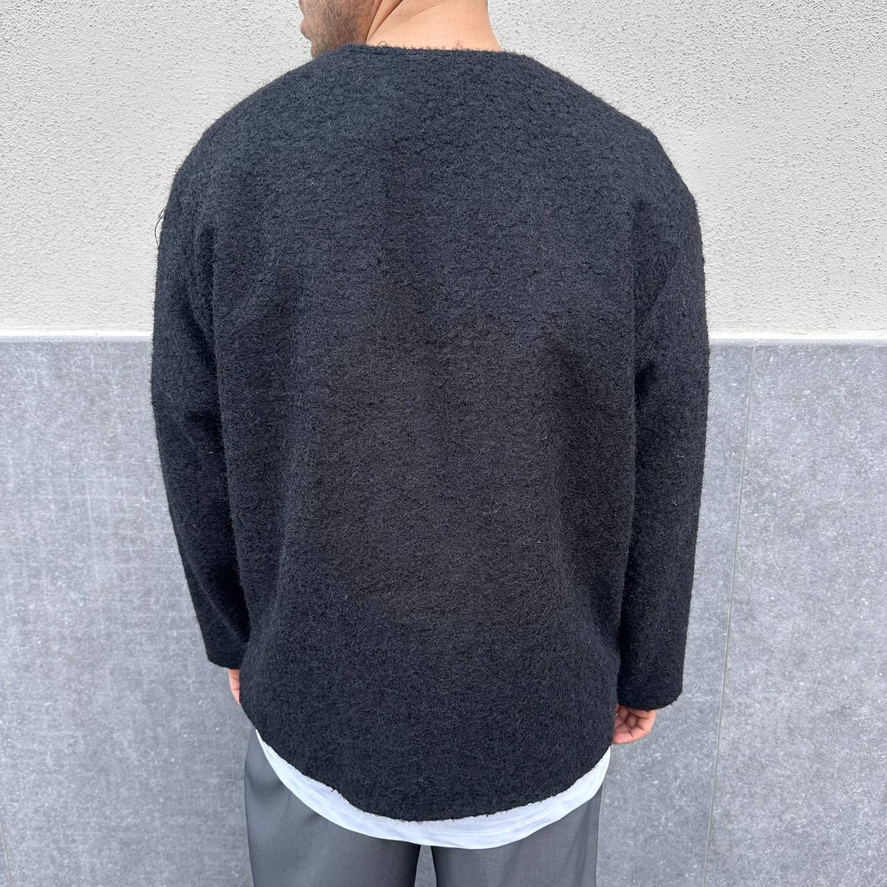 Jacket Cardigan Teddy Nero