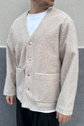 Jacket Cardigan Teddy Beige
